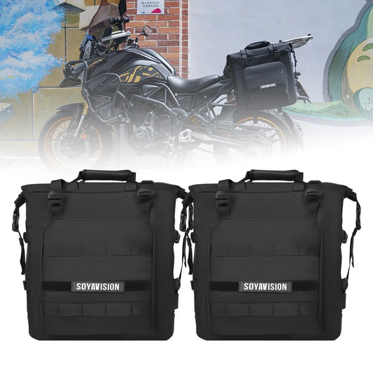 Pair Motorcycle Saddle Bag Saddlebag Waterproof Side Bag For Honda Yamaha Suzuki