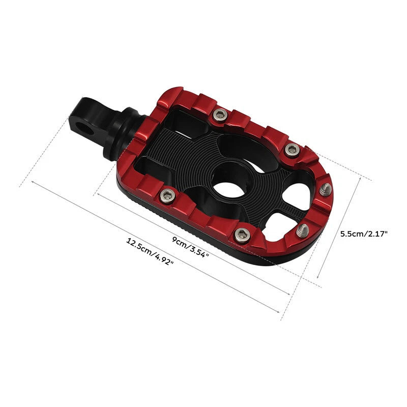 10mm Passenger Foot Pegs Footrest Fit For Harley Touring Street Road Glide King