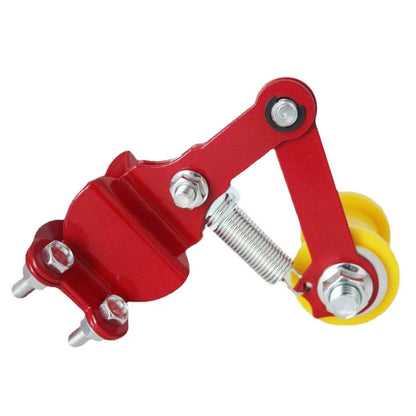 Universal Bolt On Chain Tensioner & Roller Adjuster Motorcycle ATV Dirt Bike Red