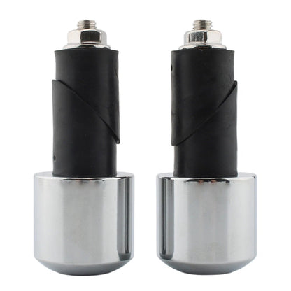 18mm 2pcs Motorcycle Chrome Handlebar End Caps For Yamaha VMAX 400 450 500 750