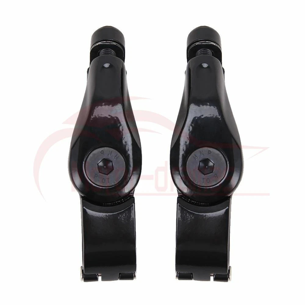 1-1/4" Short Highway Engine Guard Foot Pegs Footrests Mount Clamps For Touring
