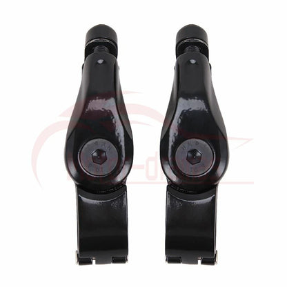 1-1/4" Short Highway Engine Guard Foot Pegs Footrests Mount Clamps For Touring