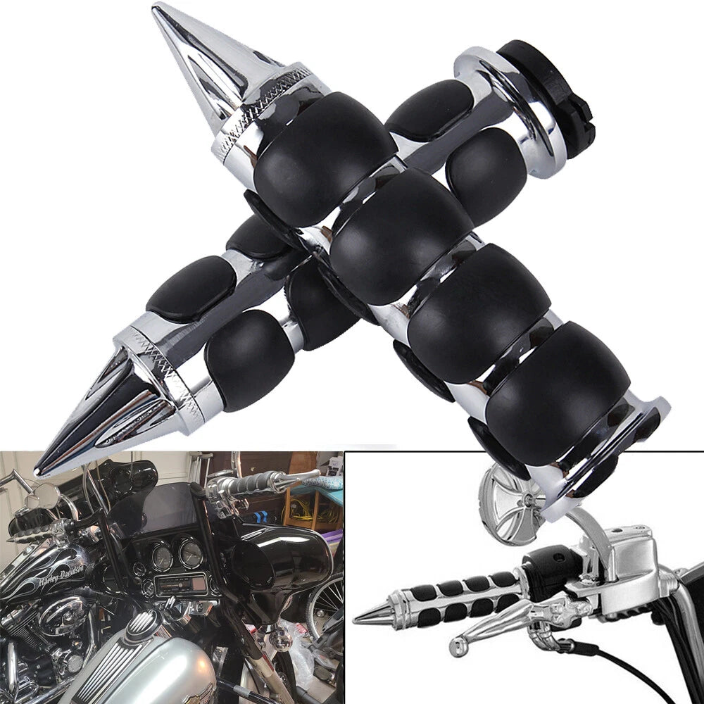 1" Motorcycle Handlebar Hand Grips For Harley Touring Road King Custom Sportster