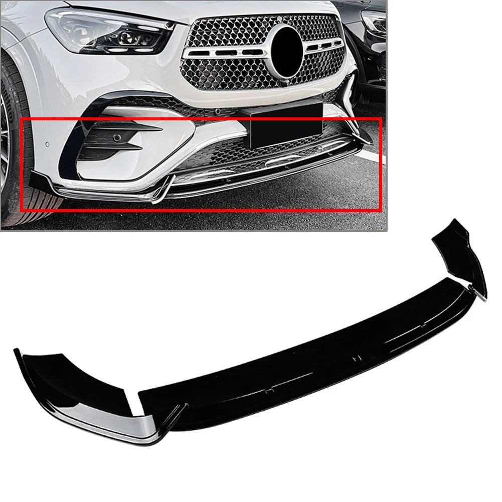 Front Bumper Spoiler Splitter For Mercedes Benz GLE Class W167 Coupe C167 2024+