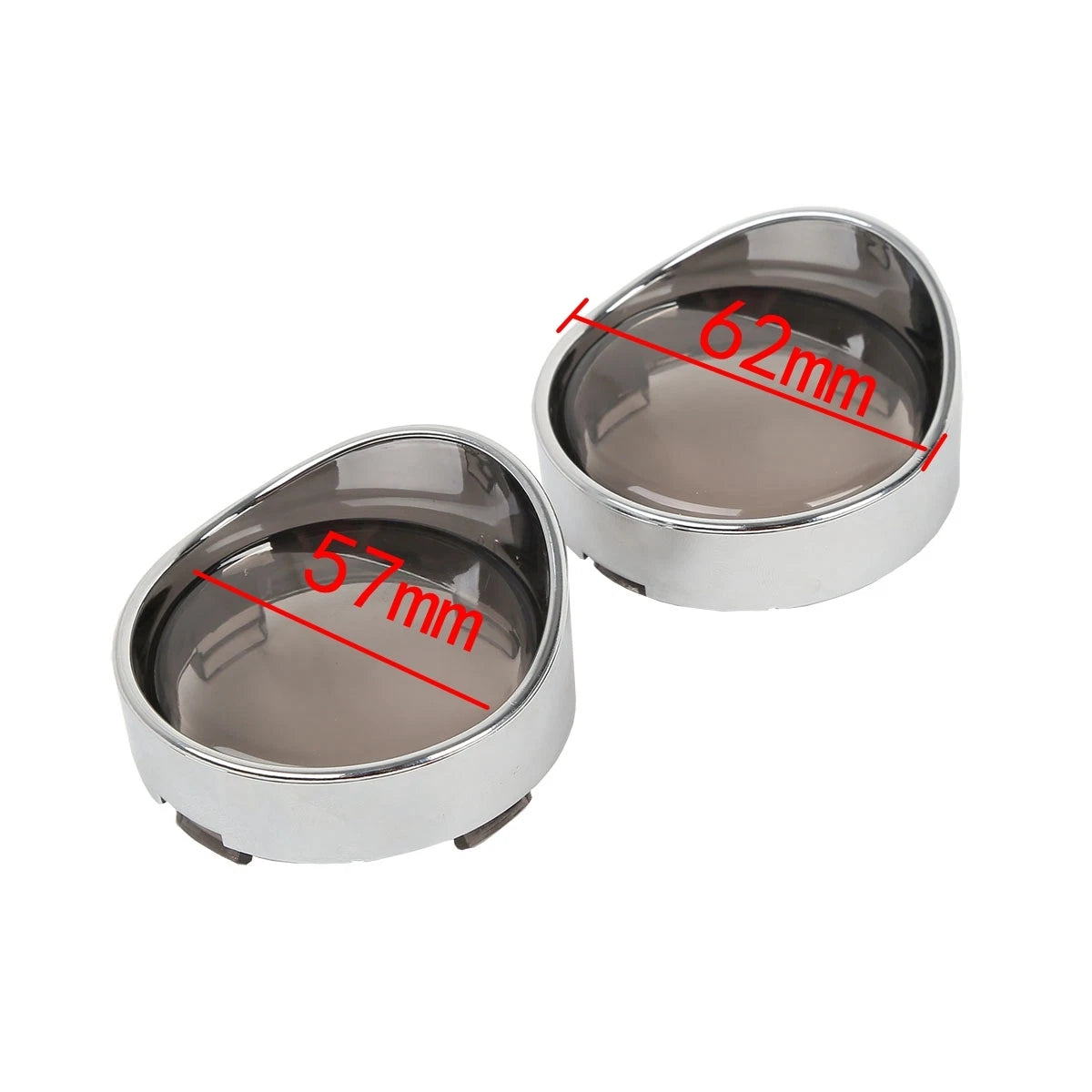 Turn Signal Light Trim Ring Visors & Smoke Lens Fit For Harley Dyna Sportster XL