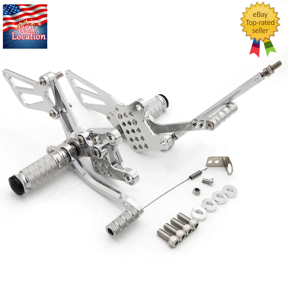 For Suzuki GSXR1000 2000-2004 FXCNC Rearset Footpeg Pedal Rear Set Motorcycle US