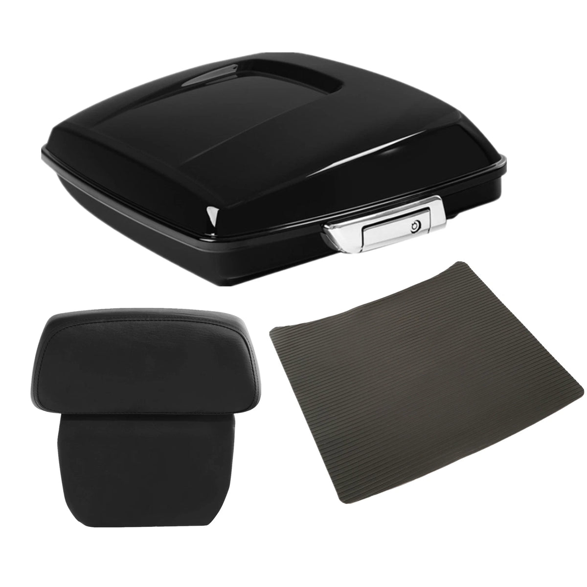 Vivd Black Razor Trunk Backrest Pad Fit For Harley Touring Electra Glide 2014-Up