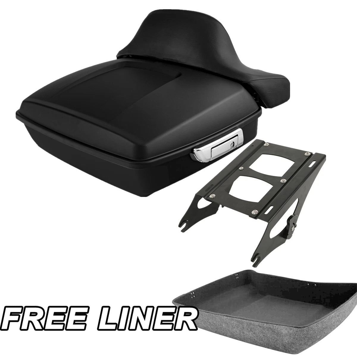 Matte Chopped Tour Trunk Rack Fit For HarleyTouring Road Glide 2014-2025 US