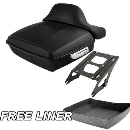 Matte Chopped Tour Trunk Rack Fit For HarleyTouring Road Glide 2014-2025 US