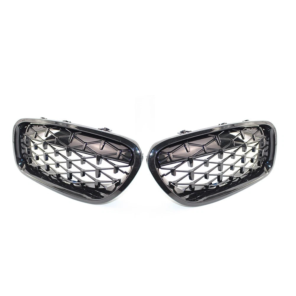 Front Kidney Grill Diamond Grille For BMW 5 Series F18 F10 2010-2017