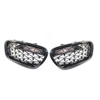 Front Kidney Grill Diamond Grille For BMW 5 Series F18 F10 2010-2017