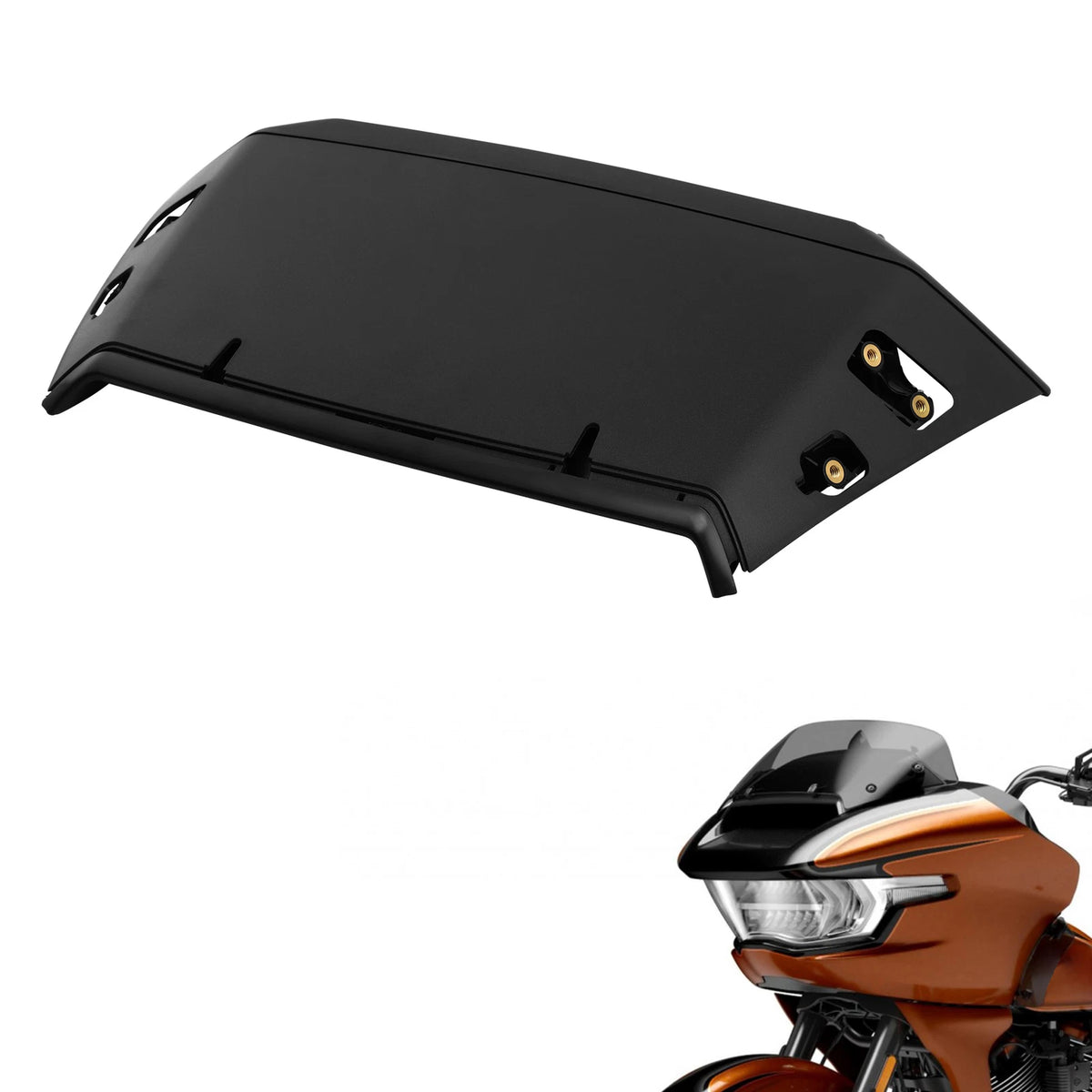 Black Inner Fairing Cover Air Vent Duct Fit For Harley CVO Road Glide 2023-2025