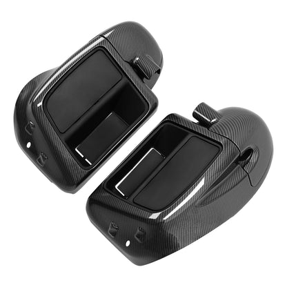 Carbon Fiber Lower Vented Fairing Glove Box For Harley Touring Road King 2014-Up