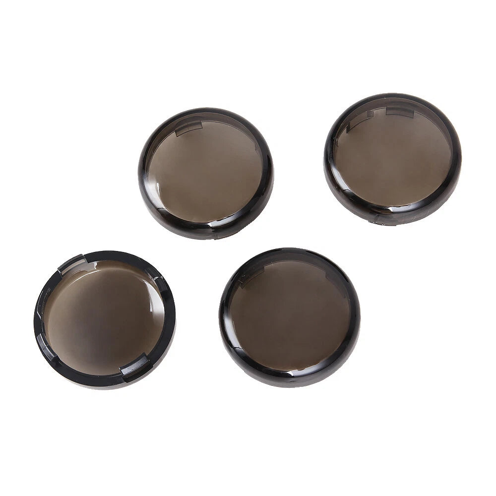 4X Turn Signal Light Smoke Lens Cover for Harley Touring Sportster Softail Dyna