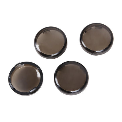 4X Turn Signal Light Smoke Lens Cover for Harley Touring Sportster Softail Dyna