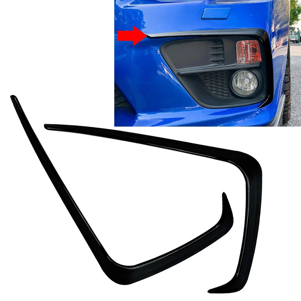 2xFront Bumper Side Fin Canards Splitter Spoiler For Subaru WRX STI VA 2014-2016