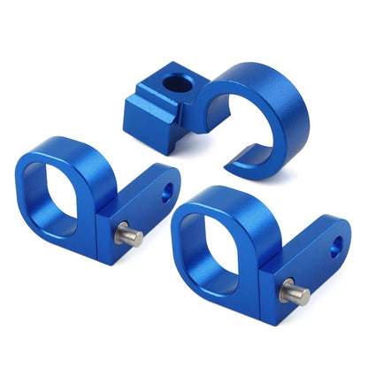 3PCS Front & Rear Brake Hose Line Clamp Fit For Suzuki DRZ400SM 2005-2024 Blue