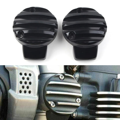 2 Pcs Throttle Covers Throttle Body Covers Kit Black Fit For Bobber 2017-2020
