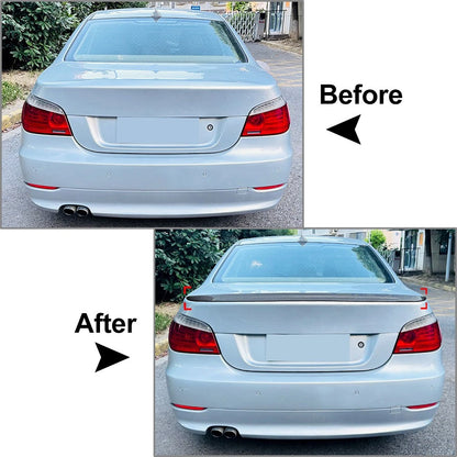 Tail Wing Rear Trunk Spoiler Lip For BMW 5-Series E60 Sedan 2003-2010 Glossy Blk