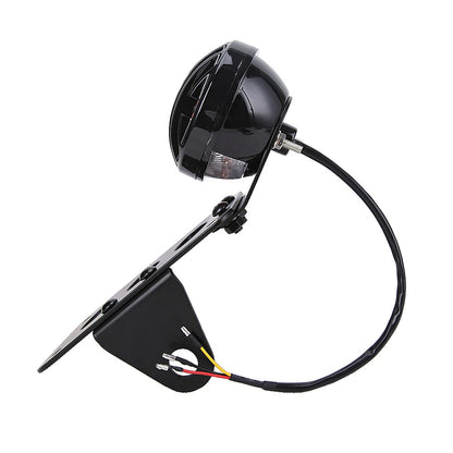Motorcycle LED Light Side Mount License Plate Bracket For Harley Bobber Chopper