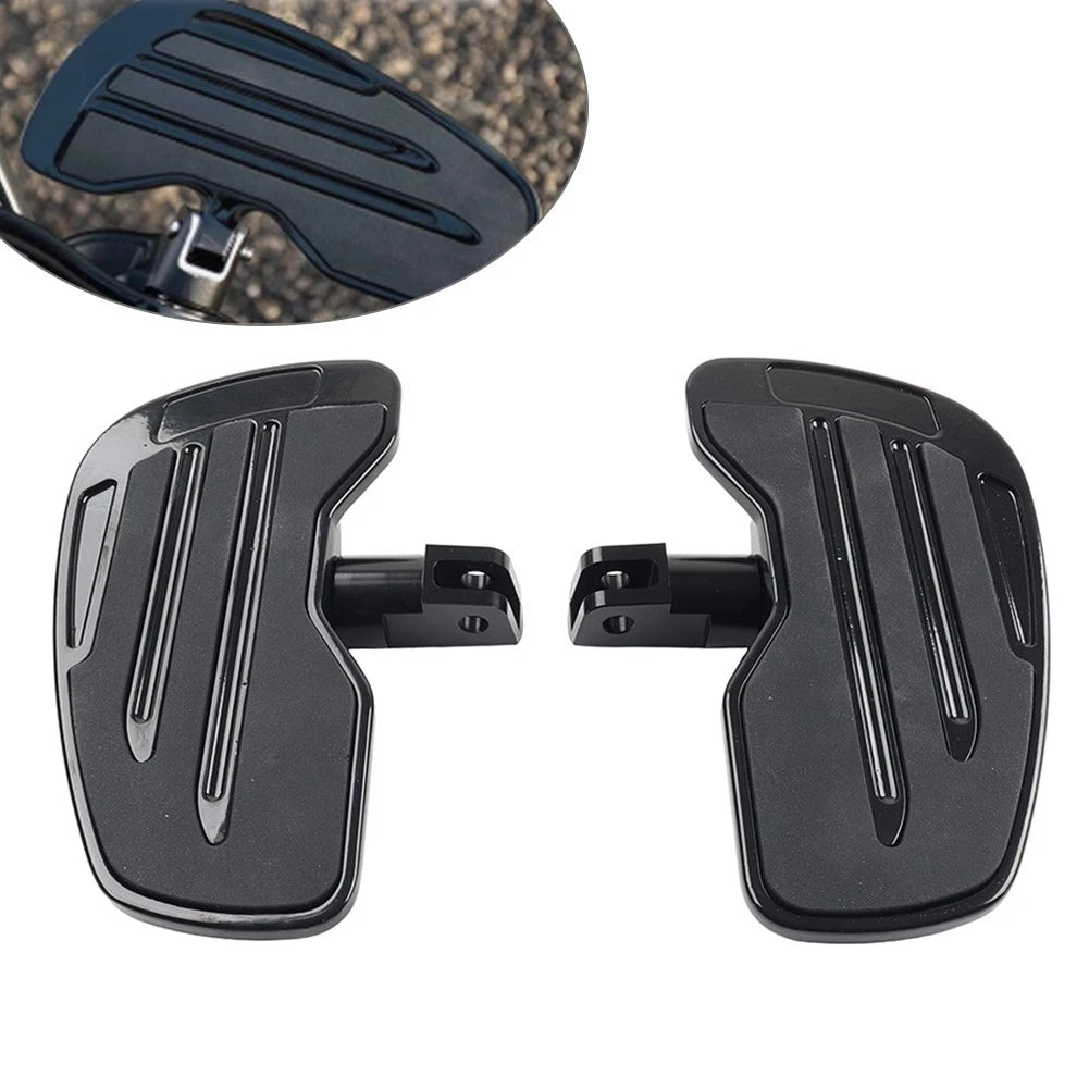 Front Rider Footboards Footpegs Pedals For Honda Gold Wing GL1800 2001-24 Black