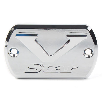 Front Brake Fluid Cap Reservoir Cover For Yamaha V Star XVS 650/950 Chrome US