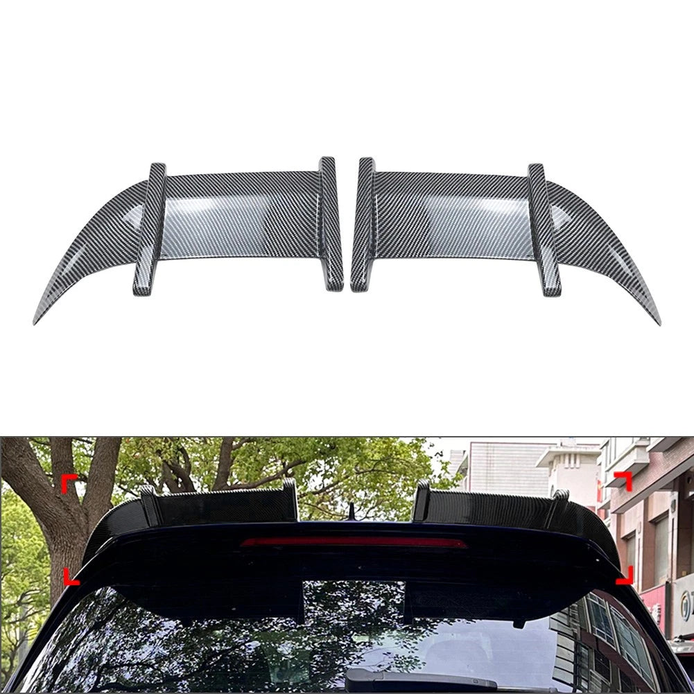US 2pcs ABS Rear Roof Spoiler Wing Lip For VW Golf MK7 MK7.5 GTD R 2013-2019