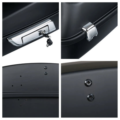 Matte Chopped Trunk Backrest Pad Plate Fit For Harley Touring Road Glide 2014-Up