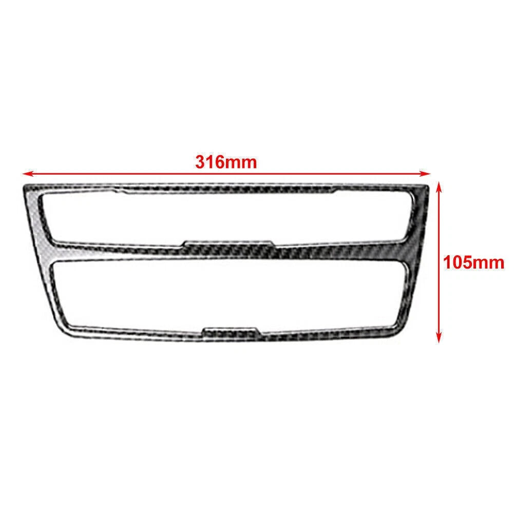 Air Condition Media Control Panel Trims For BMW 3 4 Series F30 F33 Carbon Fiber