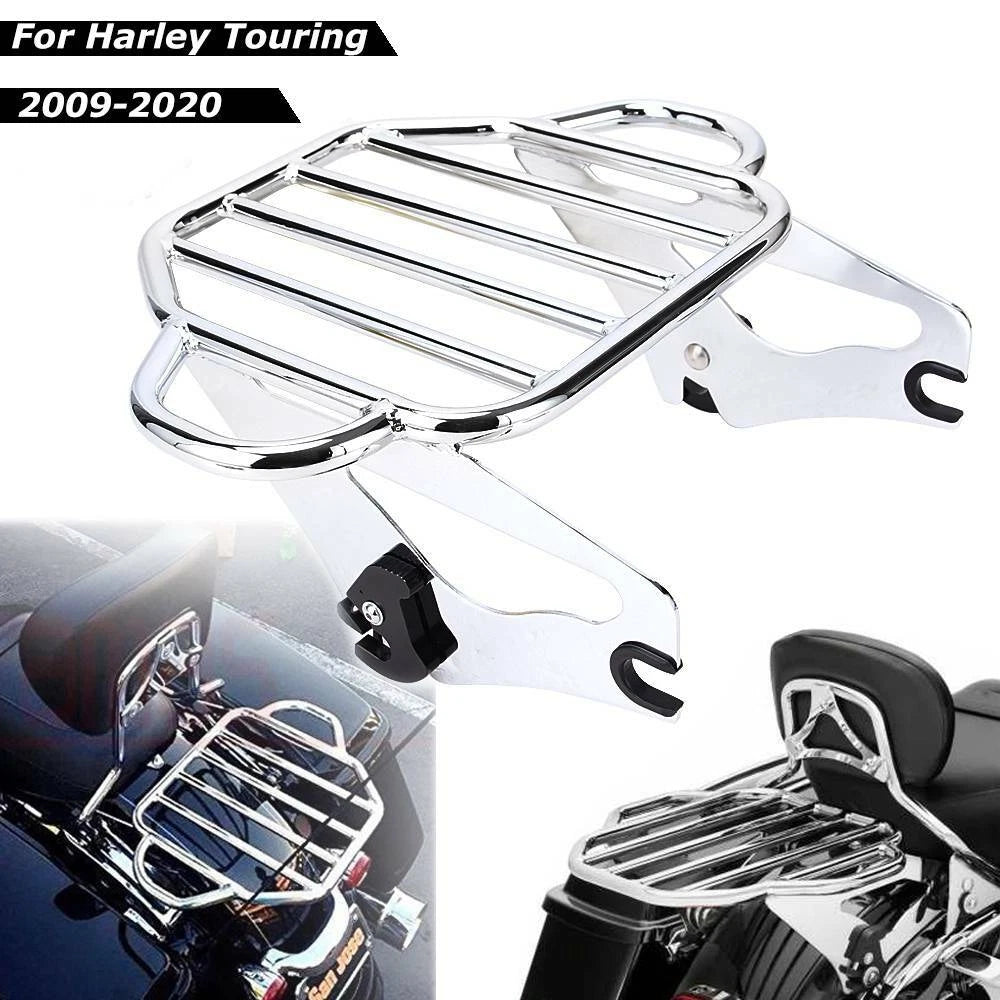 Detachable TwoUp Luggage Rack For Harley Touring Road King Street Glide 09-22 US