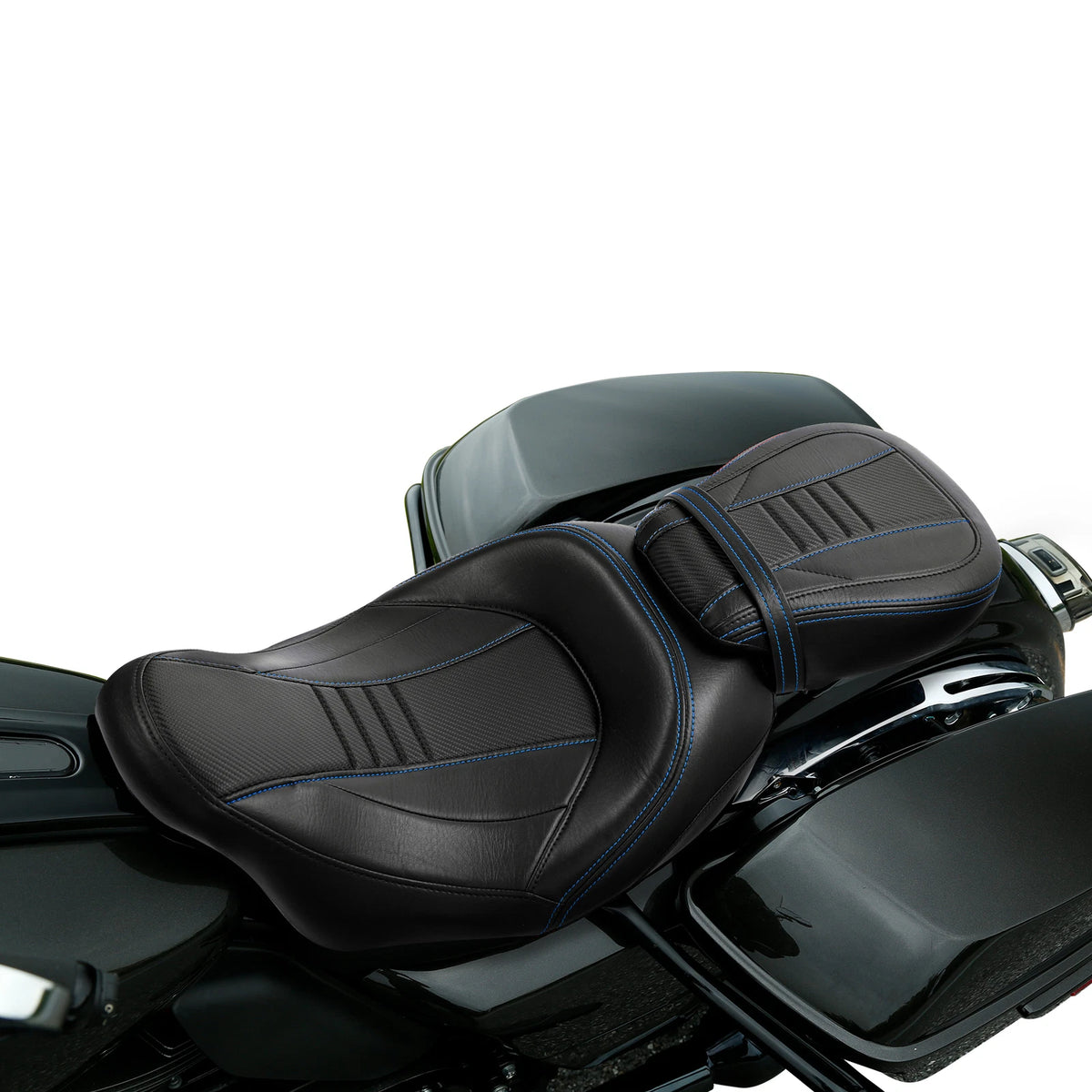 Gel Driver Passenger Seat Fit For Harley Touring Street Glide Road King 2009-23