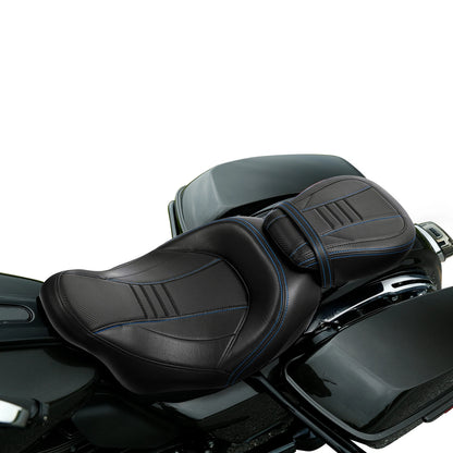 Gel Driver Passenger Seat Fit For Harley Touring Street Glide Road King 2009-23