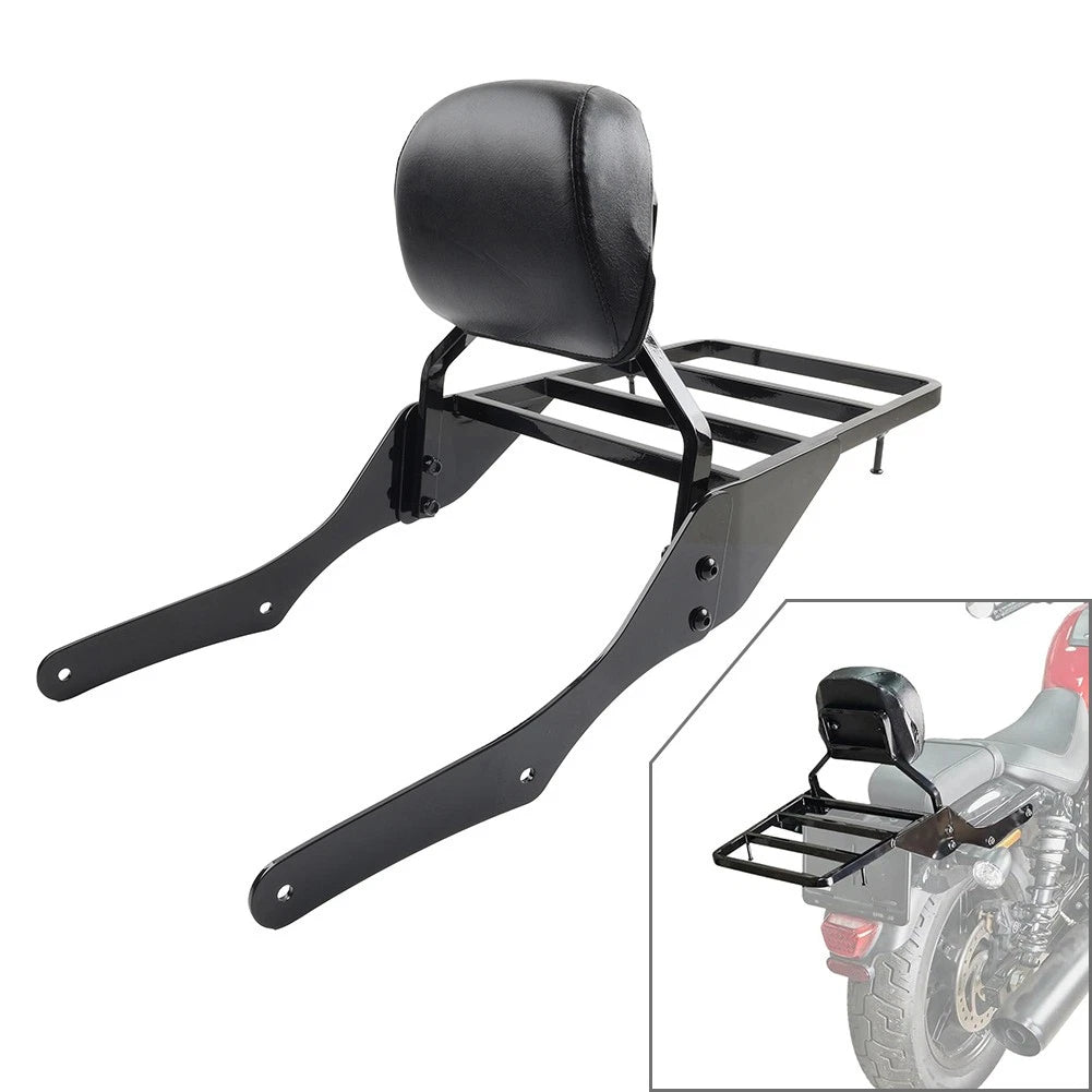 Sissy Bar Passenger Backrest W/Luggage Rack For Harley Nightster RH975 2022+