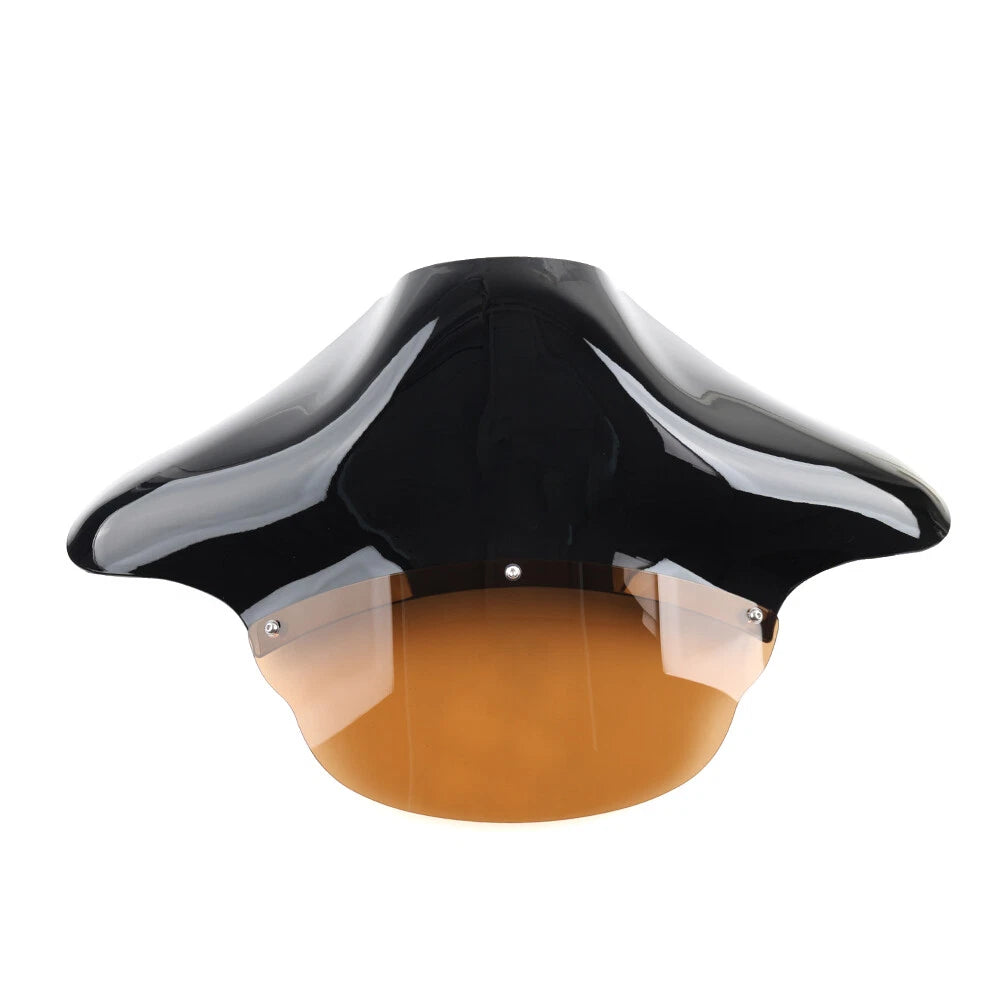 Front Outer Batwing Fairings Fit Harley Touring Road King Softail Glossy Black