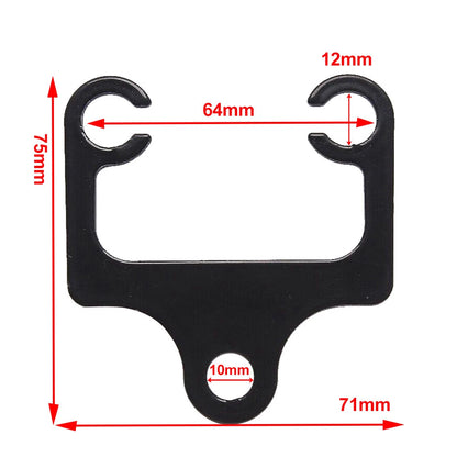 Tachometer Speedometer Gauge Mount Bracket Holder Black Kit Universal Motor