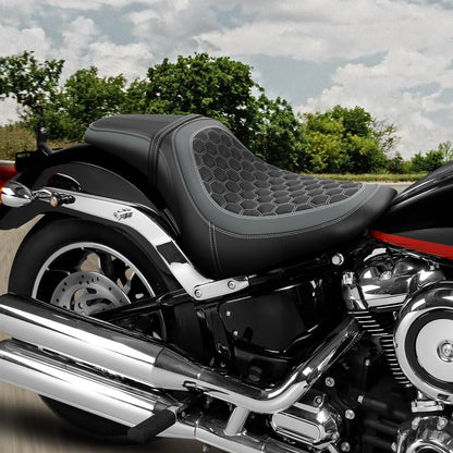 Rider Driver Passenger Seat For Harley Low Rider FXLR ST 18-25 Sport Glide 18-21