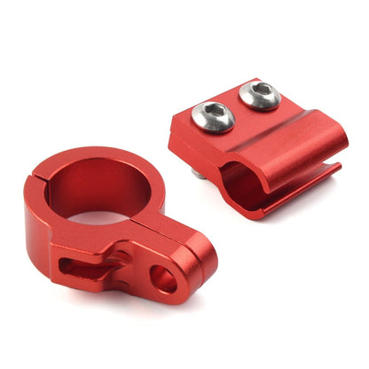 2X CNC Front Brake Line Hose Clamp Guide Red For Honda CR80R CR85R CR125R CR250R
