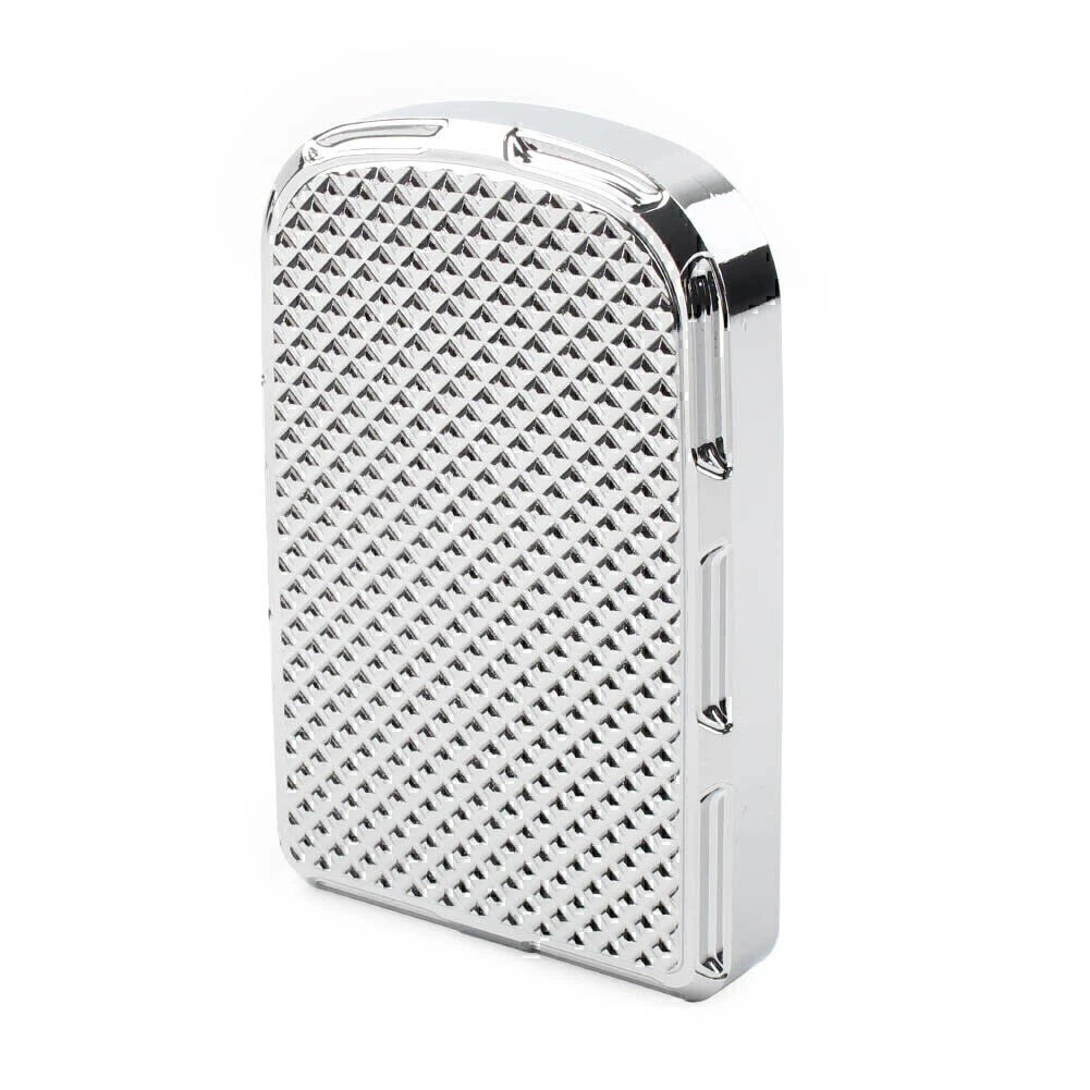 1Brake Pedal Pad Cover For Harley Road & Street Glide Softail Fatboy FLST Chrome