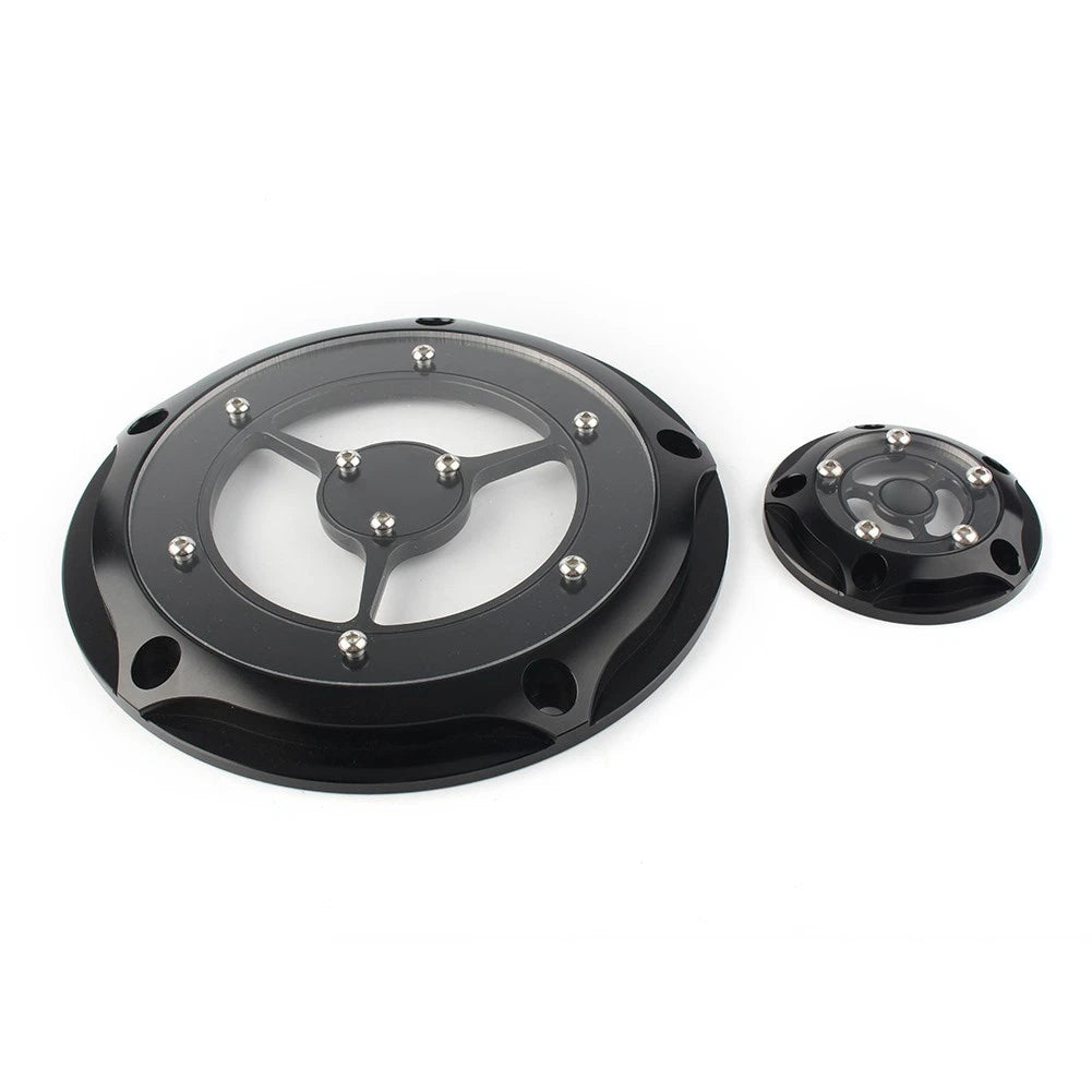 Black Derby Timing Timer Cover For Harley Road King Electra Glide Softail US