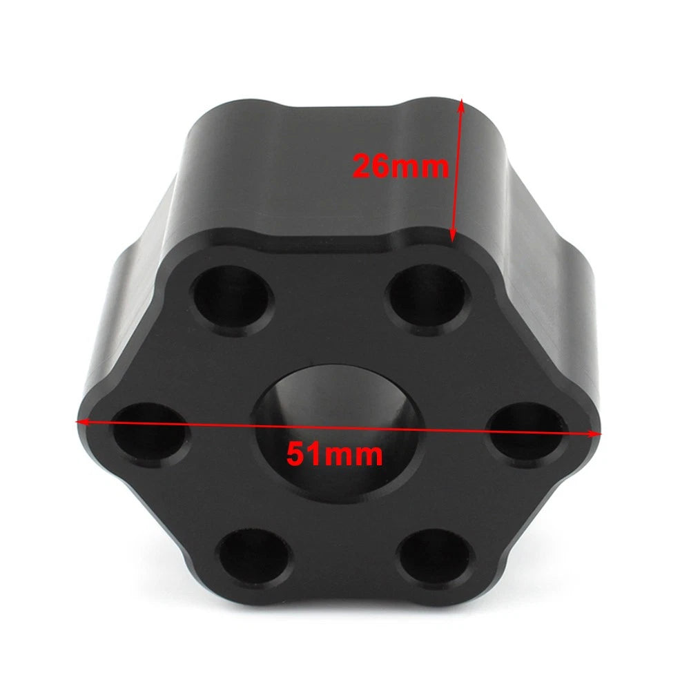 Black Solid Supercharger Coupler Isolator For Jaguar Land Rover 3.0L 2013-17