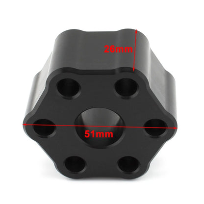 Black Solid Supercharger Coupler Isolator For Jaguar Land Rover 3.0L 2013-17