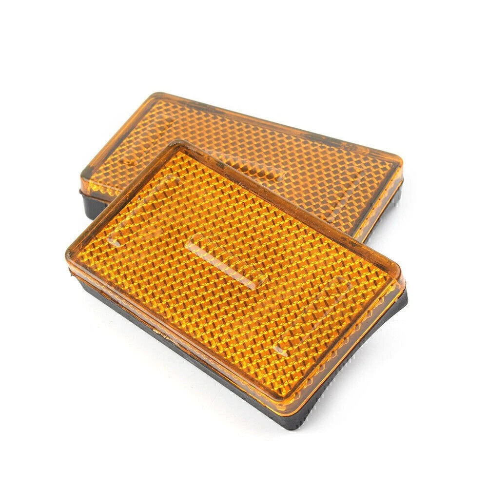 2pcs Fork Leg Reflector Cover Yellow for BMW K1200RS K1200GT R1200RT R1200GS ADV