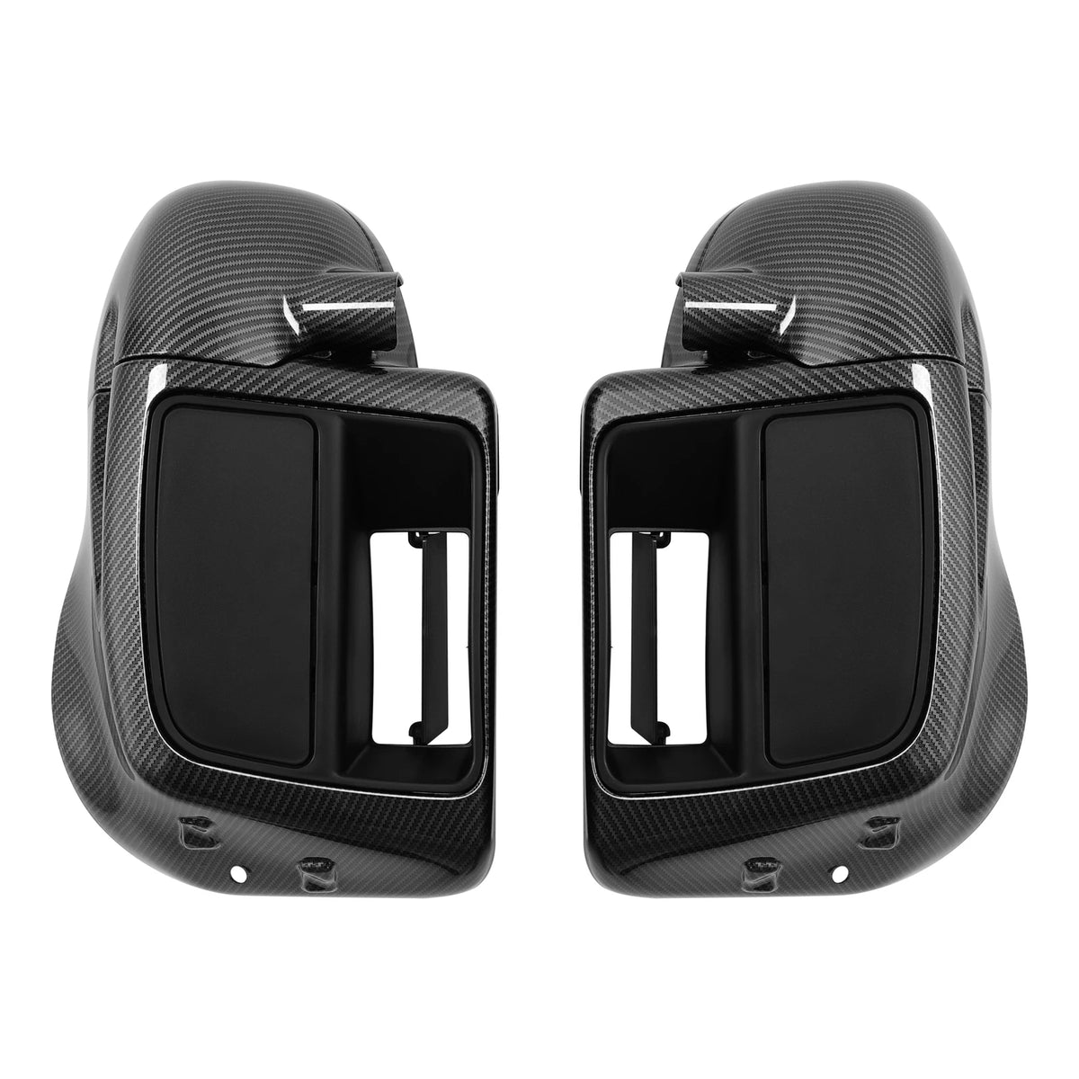 Carbon Fiber Lower Vented Fairing Glove Box For Harley Touring Road King 2014-Up