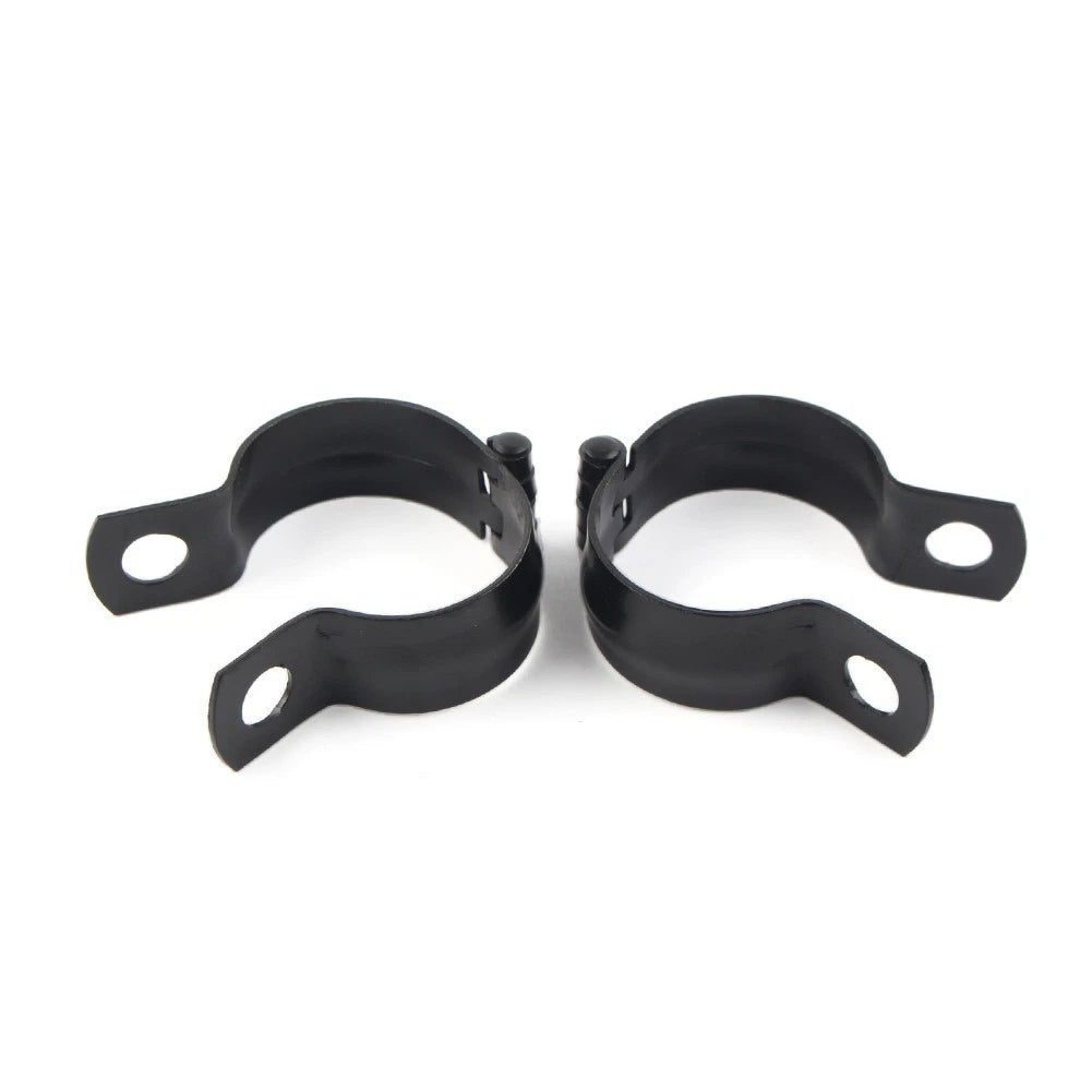 2Pcs Motorcycle Front Fork Clamp Turn Signal Light Mount Bracket Holder Black
