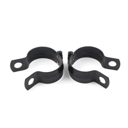 2Pcs Motorcycle Front Fork Clamp Turn Signal Light Mount Bracket Holder Black