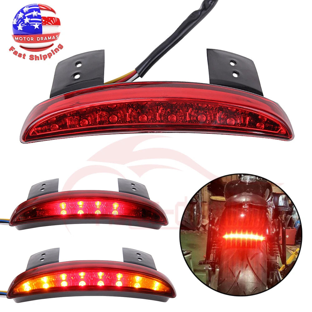 LED Brake Turn Signal Tail Light For Harley Sportster XL 883 1200 48 72 Iron 883
