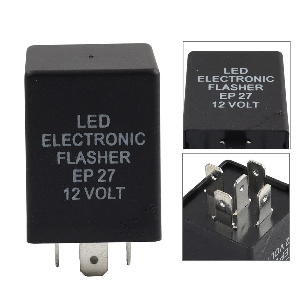 5-Pin EP27 FL27 LED Flasher Relay Fix For LED Turn Signal Lamps Hyper Flash