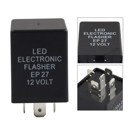 5-Pin EP27 FL27 LED Flasher Relay Fix For LED Turn Signal Lamps Hyper Flash