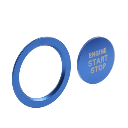 Engine Start Stop Push Button Cover Ring For Toyota Tacoma Yaris Prius RAV4 Blue