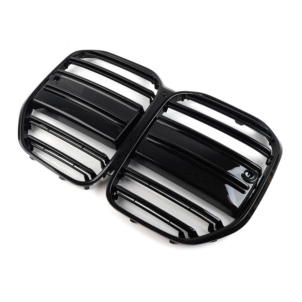 Double Line Front Bumper Center Kidney Grille For BMW 4 Series G22 G23 2dr 21-23